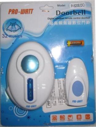 無線門鈴｜315MHz 長距離遙控與 32 首鈴聲切換的無線門鈴