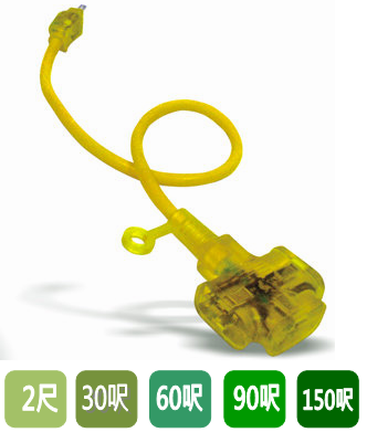 3心十字動力軟線｜AC 125V / 15A 規格的多尺寸動力軟線