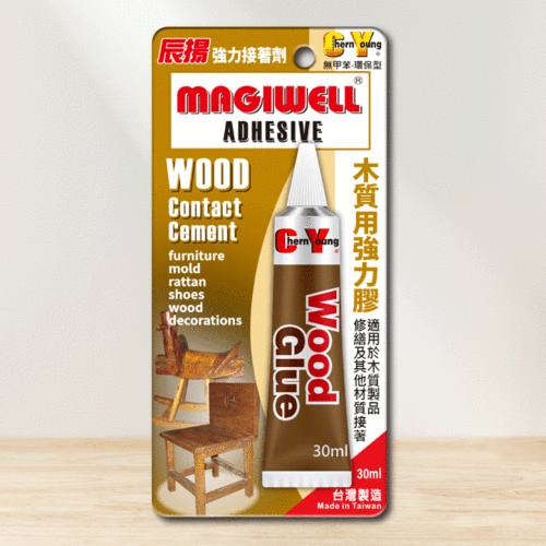 木質用透明強力膠30ml｜透明凝膠防水耐化學木質接著