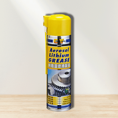 耐高溫黃色鋰基油脂400ml｜適用於軸承齒輪與多種機械交點處潤滑的噴霧油脂