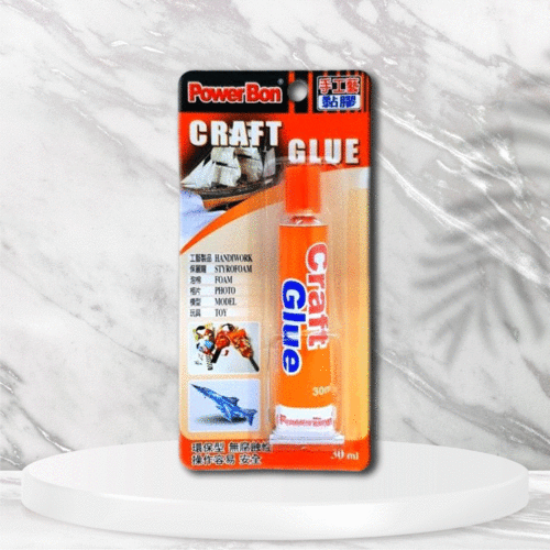 PowerBon手工藝黏膠30ml｜透明稠狀防水工藝品組裝黏合