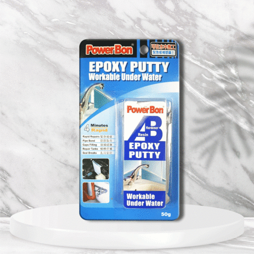 PowerBon水中施工&緊急修補塑鋼土50g／100g｜水中潮濕面快速修補黏合