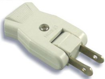 轉向公插頭｜AC125V／15A／1650W 規格的防火耐熱公插頭