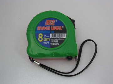 捲尺8M(台尺) 25mm｜專利雙煞車設計的安全耐用捲尺