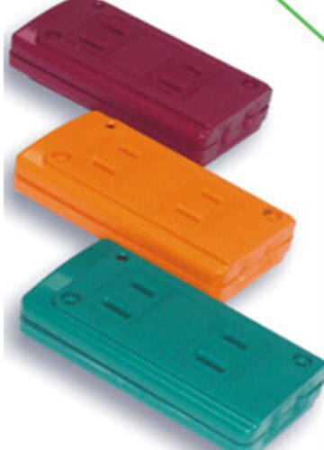 2P 2+1孔摔不破DIY插座｜AC125V 15A附電源指示燈防火耐熱插座