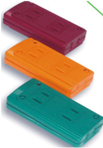 2P 2+1孔摔不破DIY插座｜AC125V 15A附電源指示燈防火耐熱插座