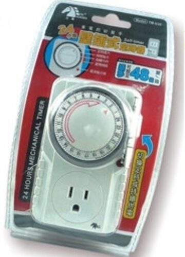 24小時壁插式定時器｜適用 AC 110V／16A 插座端定時控制的壁插式計時工具